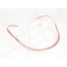 GARGANTILLA RECUBRIMIENTO DE ORO ROSA SENCILLA GRANDE LISO