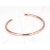 GARGANTILLA RECUBRIMIENTO DE ORO ROSA TUBULAR GRUESA LISO