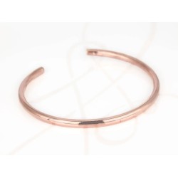 GARGANTILLA RECUBRIMIENTO DE ORO ROSA TUBULAR GRUESA LISO