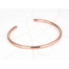 GARGANTILLA RECUBRIMIENTO DE ORO ROSA TUBULAR GRUESA LISO