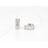 HUGGIES BISUTERIA PLATEADO BAGUETTE ZIRCONIA