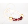 JUEGO ORO LAMINADO BOLAS PIEDRAS PERLA