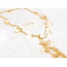 JUEGO ORO LAMINADO CONCHA NACAR CADENA