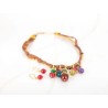 JUEGO ORO LAMINADO LISTON BOLAS PIEDRA