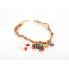 JUEGO ORO LAMINADO LISTON BOLAS PIEDRA