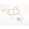 JUEGO ORO LAMINADO LUNA TRIPLE CRISTAL