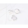 JUEGO PLATA CIRCULO GRANDE ESMALTADO