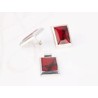 JUEGO PLATA RECTANGULO CORTO ESMALTADO