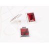 JUEGO PLATA RECTANGULO CORTO ESMALTADO