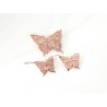 JUEGO RECUBRIMIENTO DE ORO ROSA MARIPOSA LISO