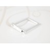 LLAVERO PLATA SILUETA RECTANGULO LISO