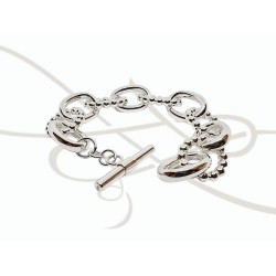 PULSERA AROS Y CIRCULOS LISOS