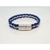 PULSERA CADENA BIKER MARINO