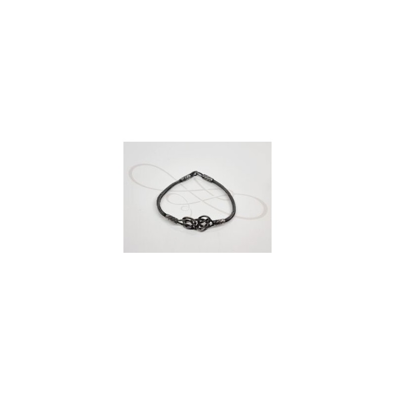 PULSERA CELTA PLATA PAVONADA
