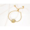 PULSERA CON DIJE BISUTERIA CIRCULO CORAZON CADENA