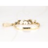 PULSERA CON DIJE ORO LAMINADO PANDORA BOLAS PERLA