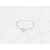 PULSERA CON DIJE PLATA CIRCULO ZIRCONIA CADENA