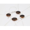 PULSERA CON DIJE PLATA CIRCULOS PIEDRA OT