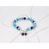 PULSERA CON DIJE PLATA LIBELULA CRISTAL