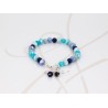 PULSERA CON DIJE PLATA LIBELULA CRISTAL