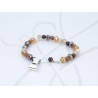 PULSERA CON DIJE PLATA MOÑO CRISTAL