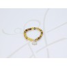 PULSERA CON DIJE PLATA SAN BENITO PIEDRA AB