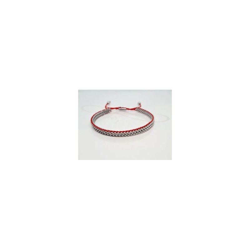 PULSERA DOBLE AJUSTABLE HILO ROJO