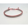 PULSERA DOBLE AJUSTABLE HILO ROJO