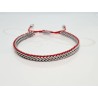 PULSERA DOBLE AJUSTABLE HILO ROJO