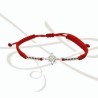 PULSERA PLATA TEJIDA BOLITAS NUDO DE BRUJA