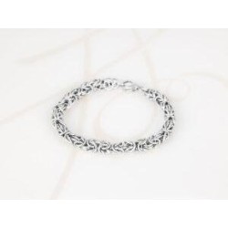 PULSERA SIN DIJE ACERO TEJIDA LISO