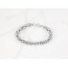 PULSERA SIN DIJE ACERO TEJIDA LISO