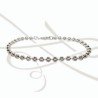 PULSERA SIN DIJE BOLITAS DIAMANTADAS