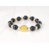 PULSERA SIN DIJE ORO LAMINADO SAN BENITO PIEDRA