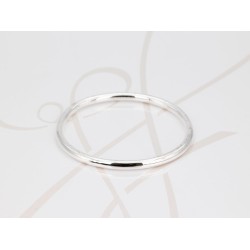 PULSERA SIN DIJE PLATA ARO GRUESO LISO
