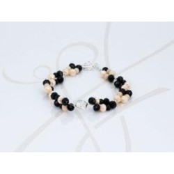 PULSERA SIN DIJE PLATA DOBLE CUBO CRISTAL