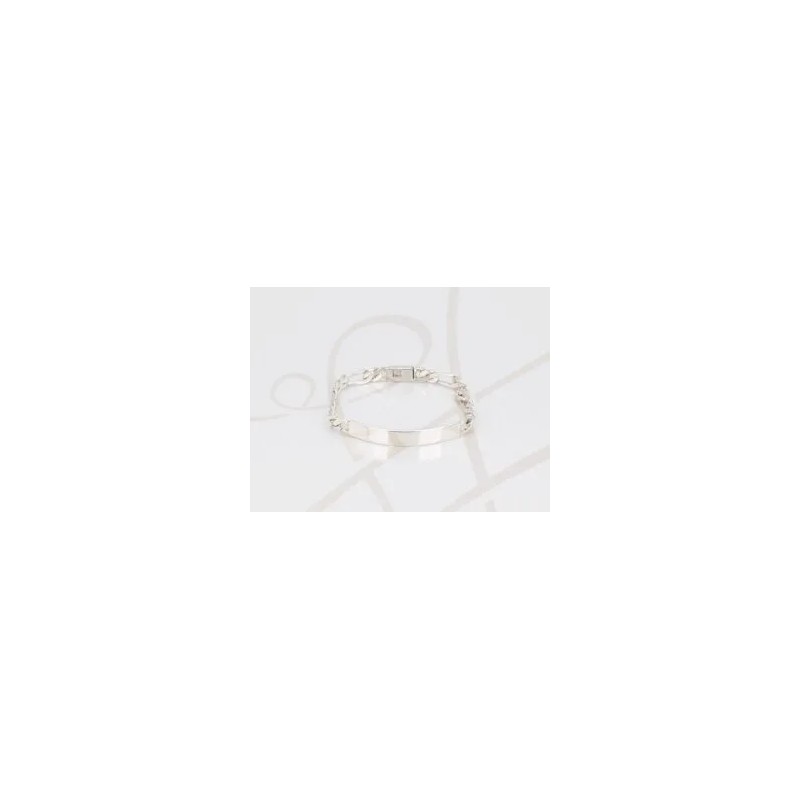 PULSERA SIN DIJE PLATA NIÑ@ ESCLAVA