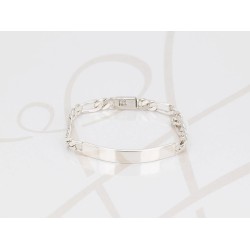 PULSERA SIN DIJE PLATA NIÑ@ ESCLAVA