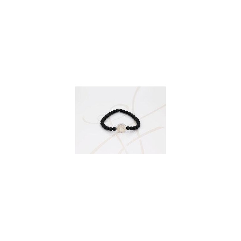 PULSERA SIN DIJE PLATA SAN BENITO BOLA