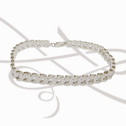 PULSERA SIN DIJE TEJIDA ROLEX DELGADA