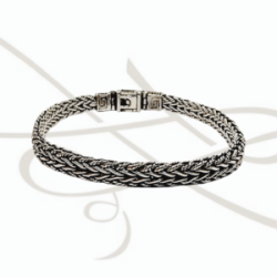 PULSERA SIN DIJE TRIPLE DELGADA PAVONADA