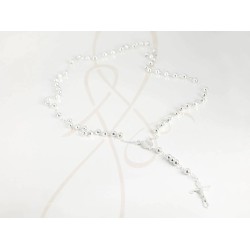 ROSARIO PLATA BOLAS BROCHE LISO